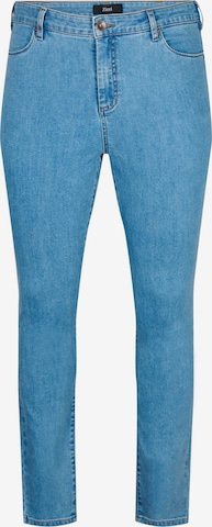 Zizzi - Skinny Calças de ganga 'JSOEY AMY' em azul: frente