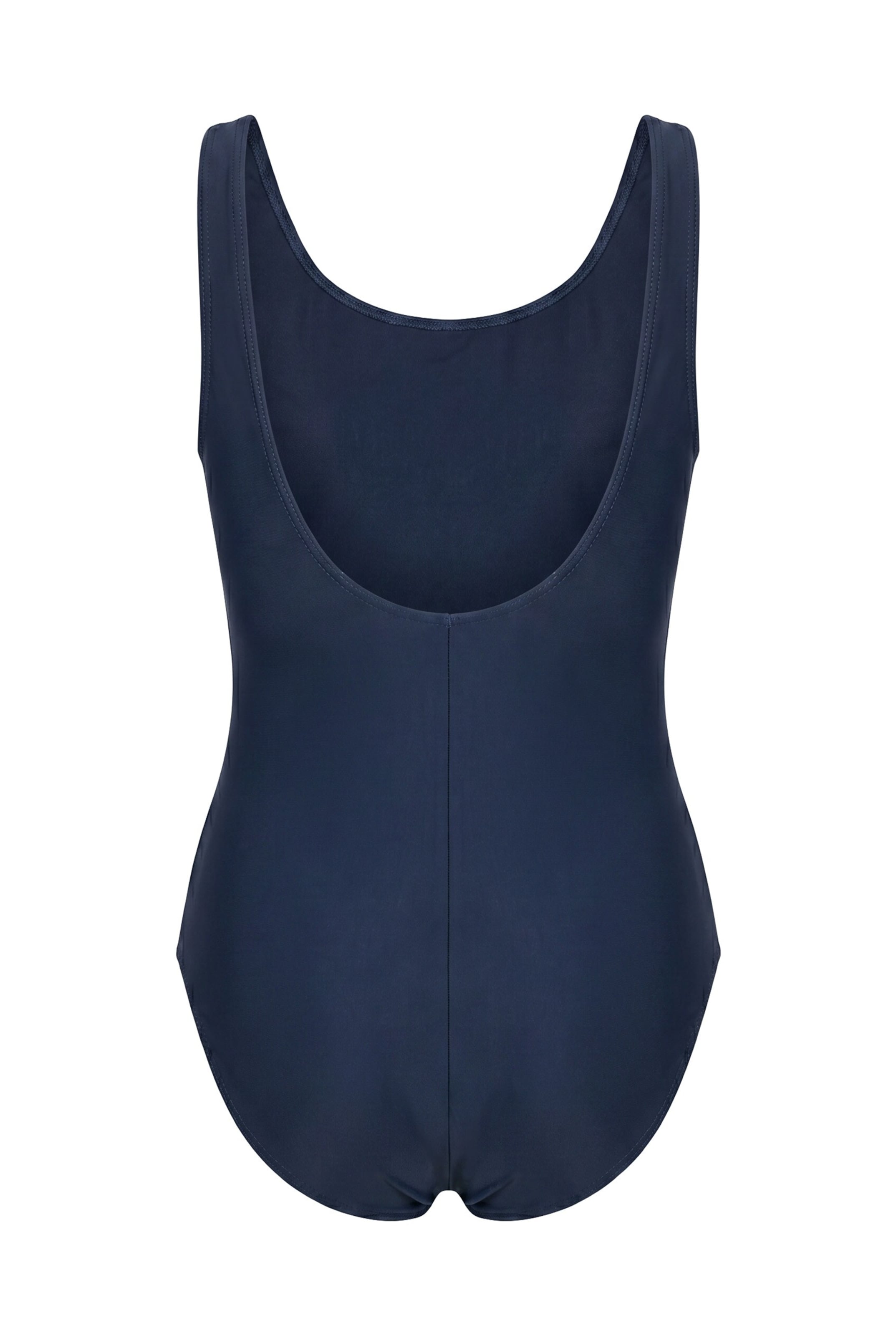 Ulla Popken Bralette Swimsuit in Blue