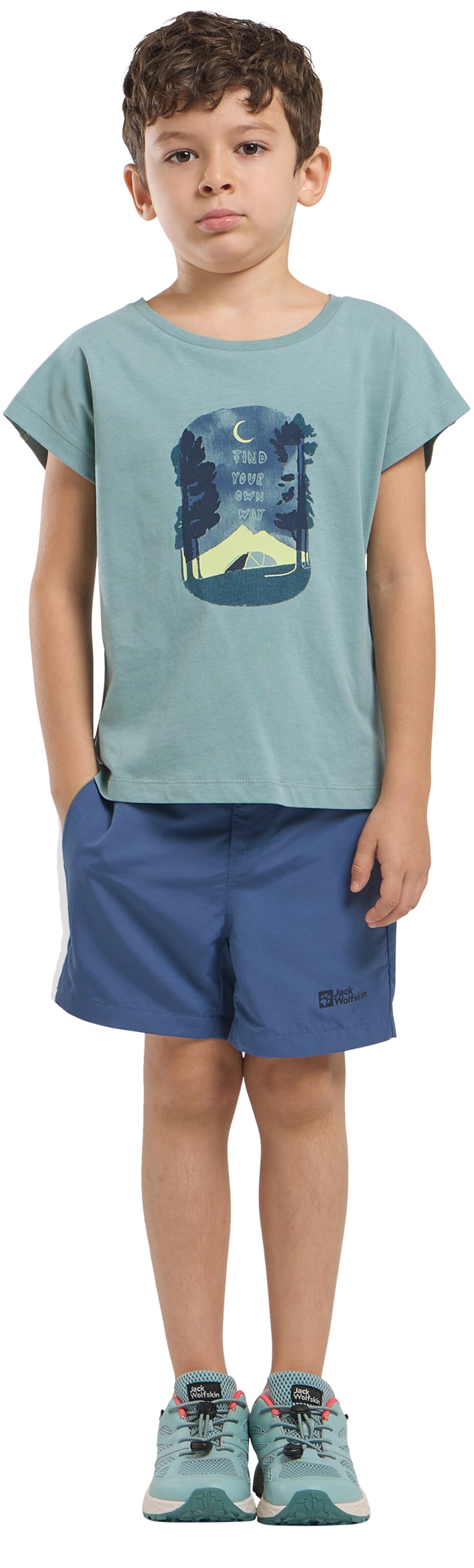 JACK WOLFSKIN T-Shirt in Grün