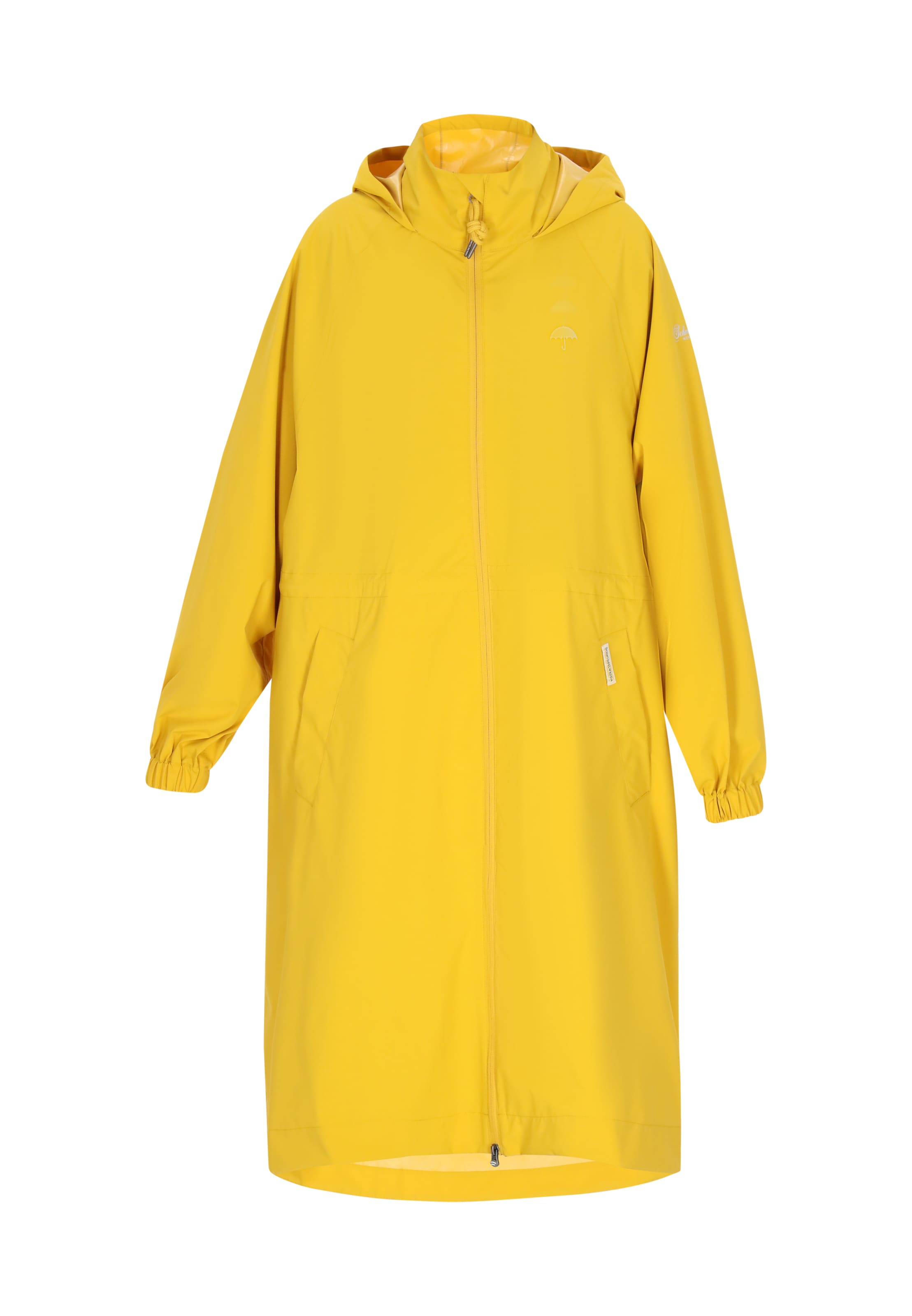 Manteau fonctionnel Schmuddelwedda en jaune : devant