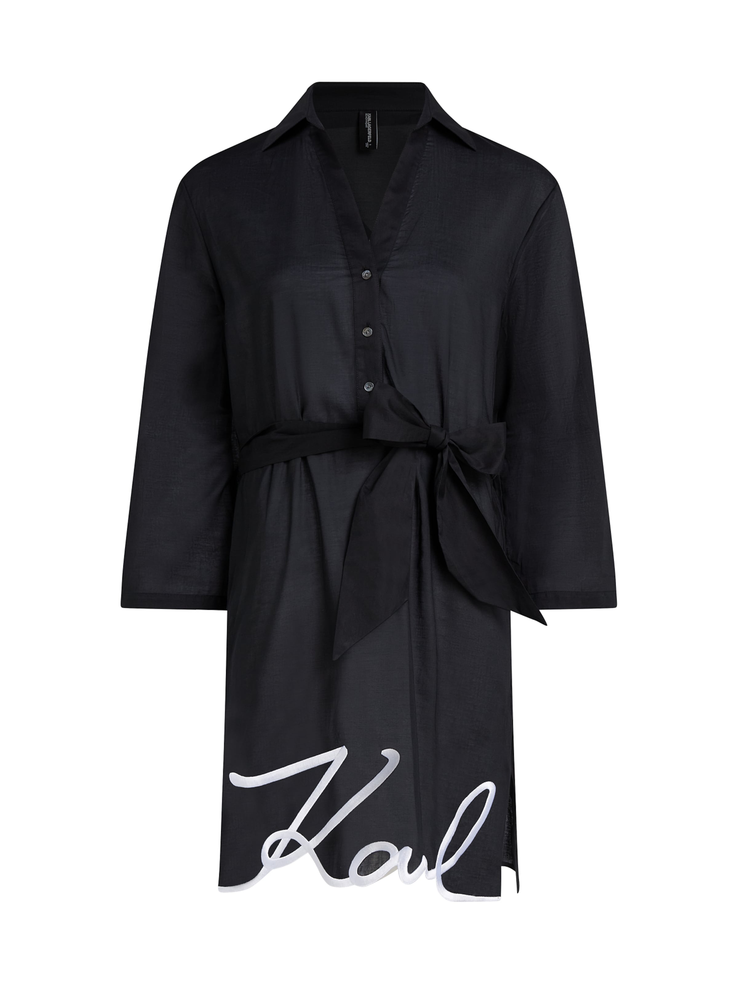 Karl Lagerfeld - Vestido em preto: frente
