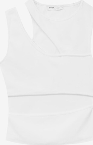 Top di Pull&Bear in bianco: frontale