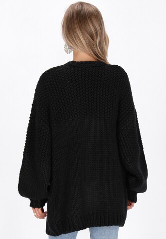 IZIA Oversized vest 'Fashion Look' in Zwart