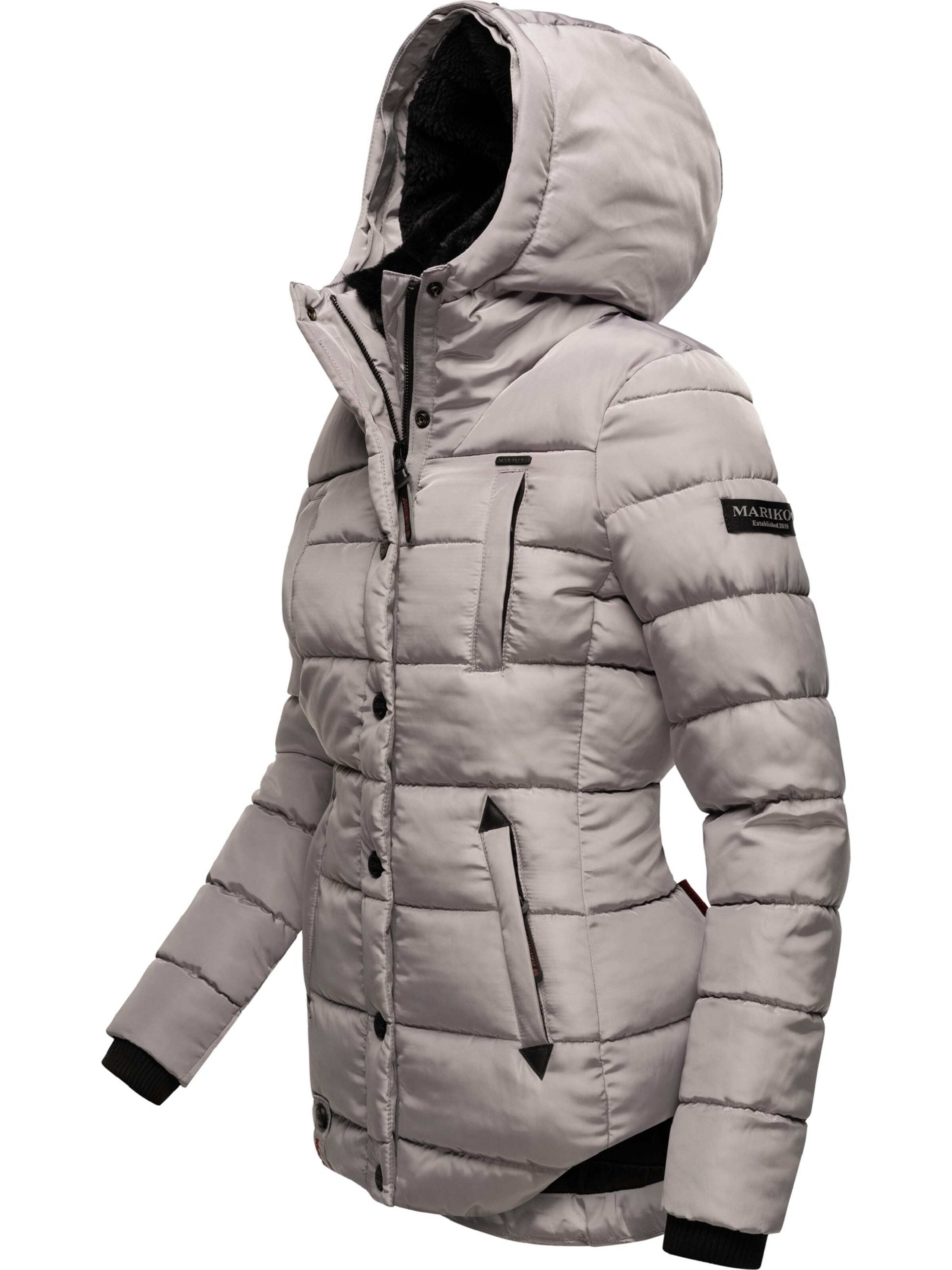 MARIKOO Zimná bunda 'Lotusblüte' - Sivá