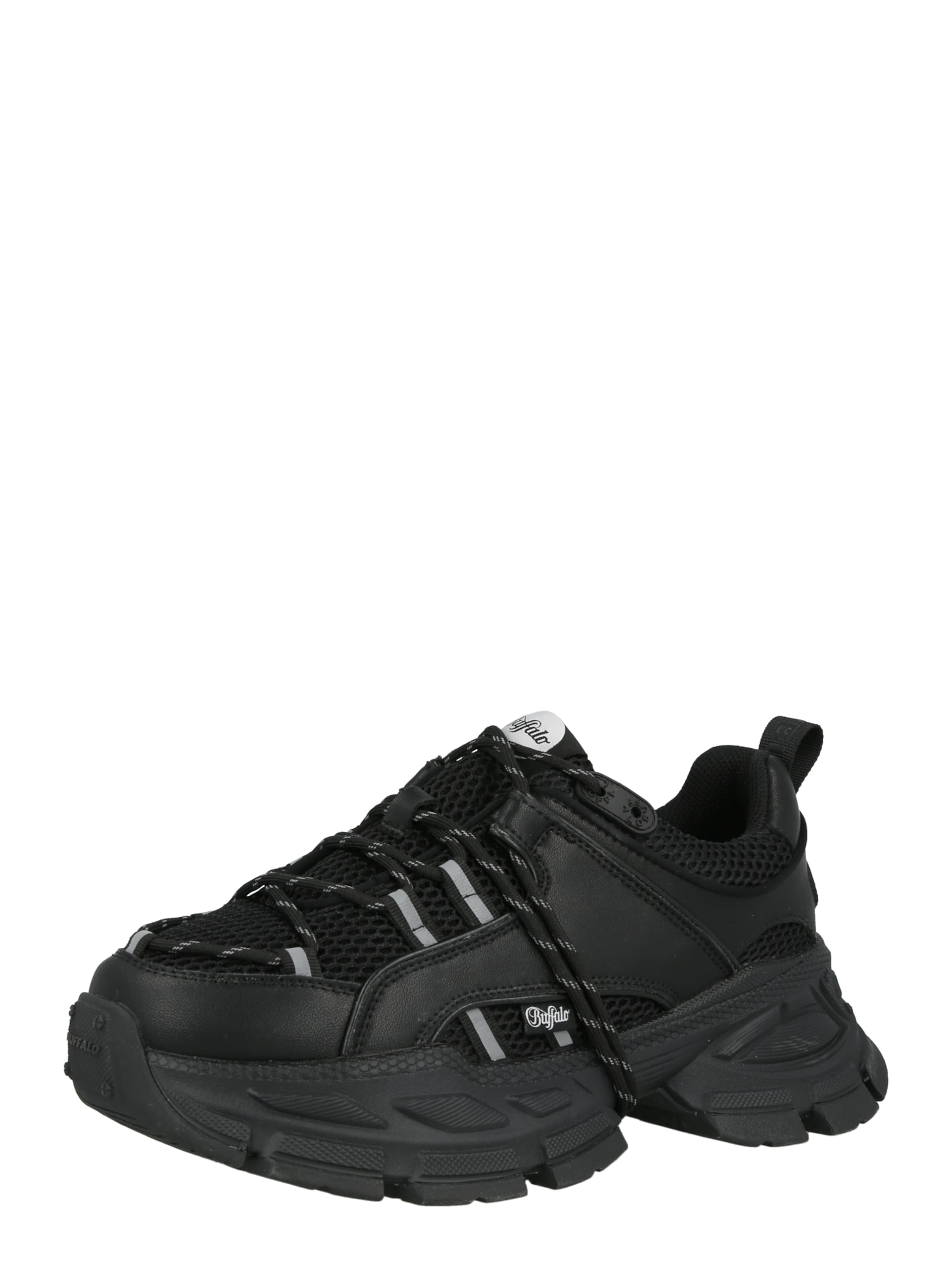 BUFFALO Σνίκερ χαμηλό 'SATURN' σε μαύρο: μπροστά