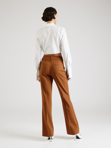 FIVEUNITS Regular Pleated Pants 'Clara' in Brown