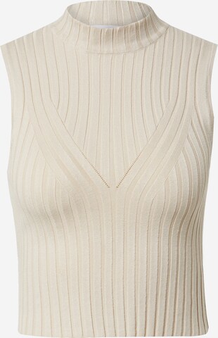 EDITED Knitted top 'Lynara' in Beige: front