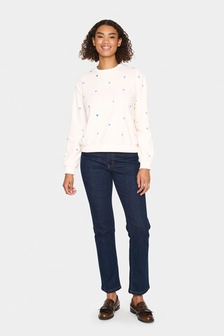 SAINT TROPEZ Sweatshirt 'Dagna' in White
