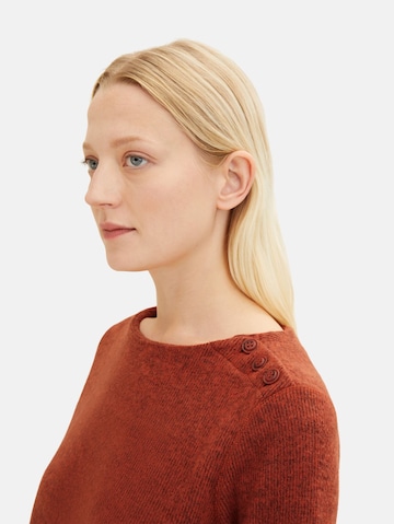 TOM TAILOR Sweater in Red