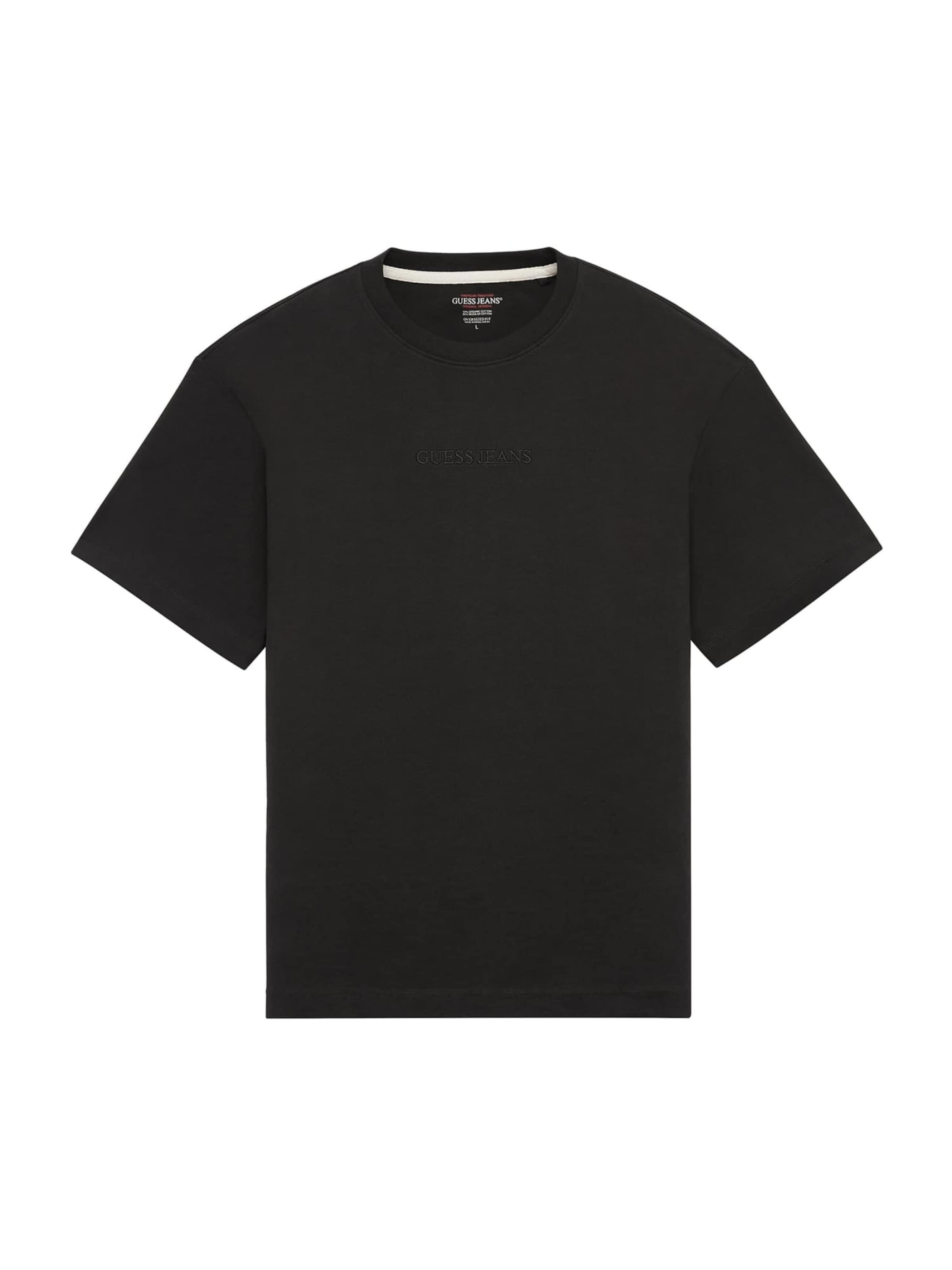 T-Shirt GUESS JEANS en noir : devant