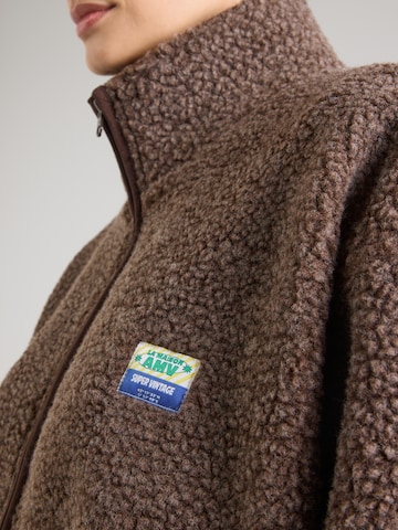 Giacca di pile 'HOKTOWN' di AMERICAN VINTAGE in marrone