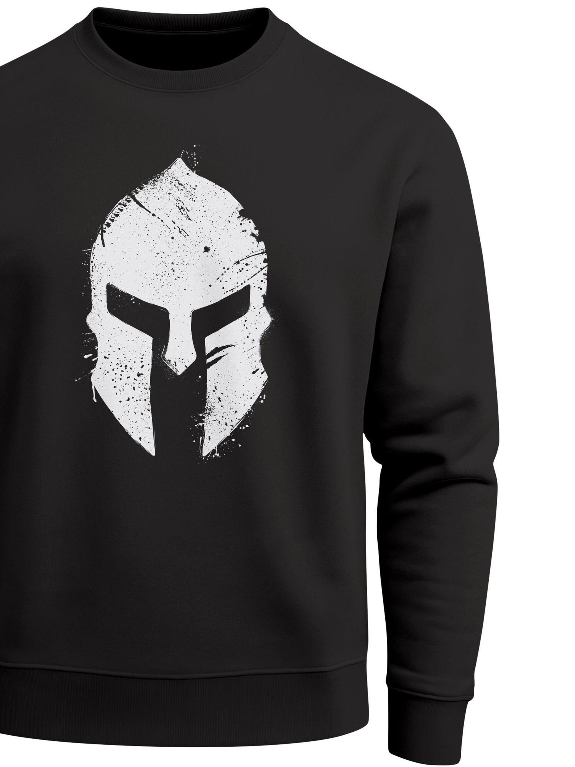 Neverless Sweatshirt 'Sparta 2'‌‌‌‌ in Schwarz