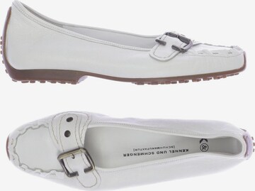 Kennel & Schmenger Flats & Loafers in 36 in White: front
