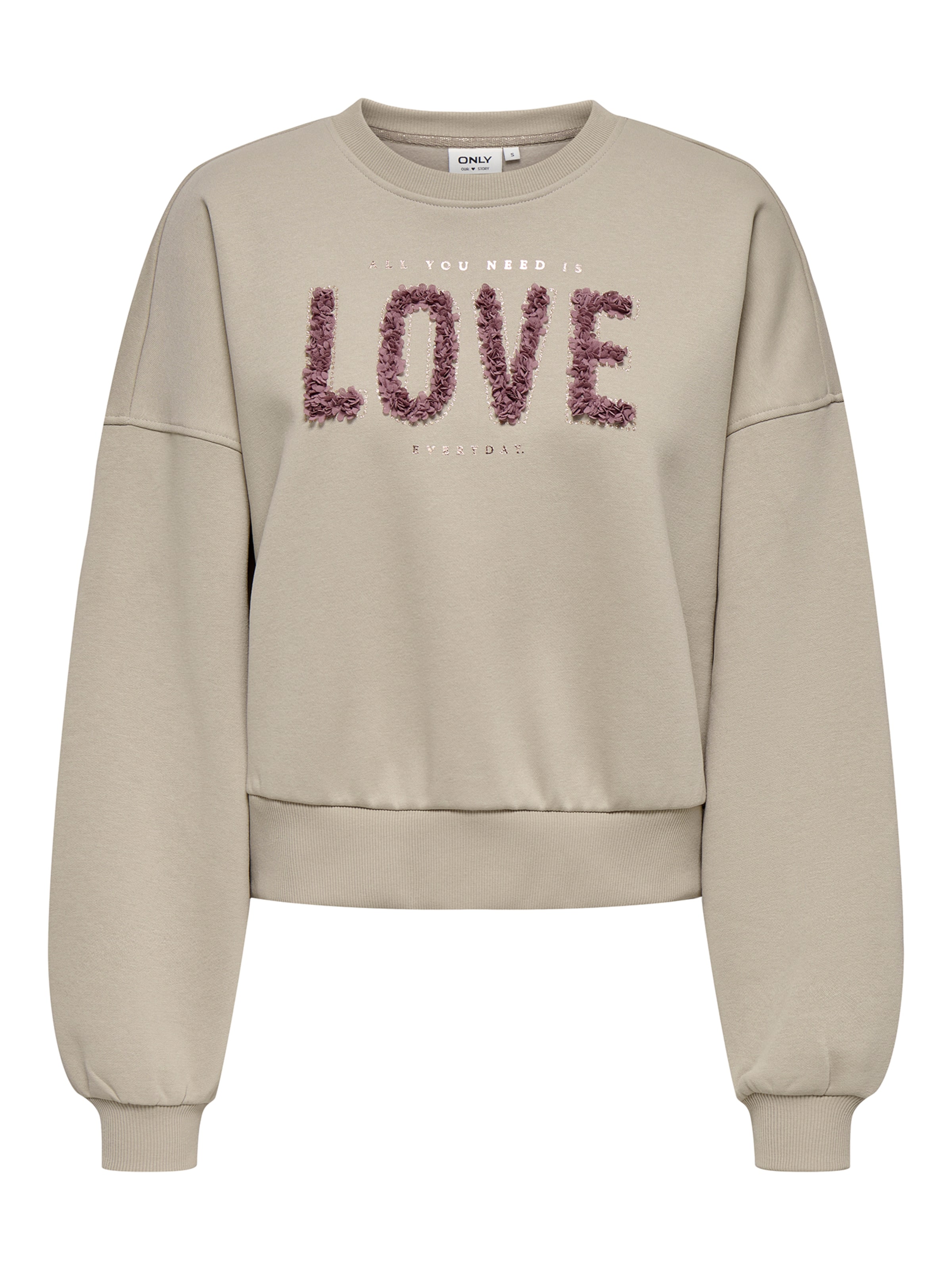 ONLY Sweatshirt &#x27;ONLKiara&#x27; in Beige: front