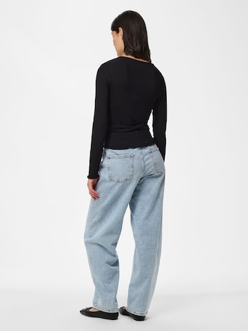 PIECES Shirt 'PCBarbera Roya' in Zwart