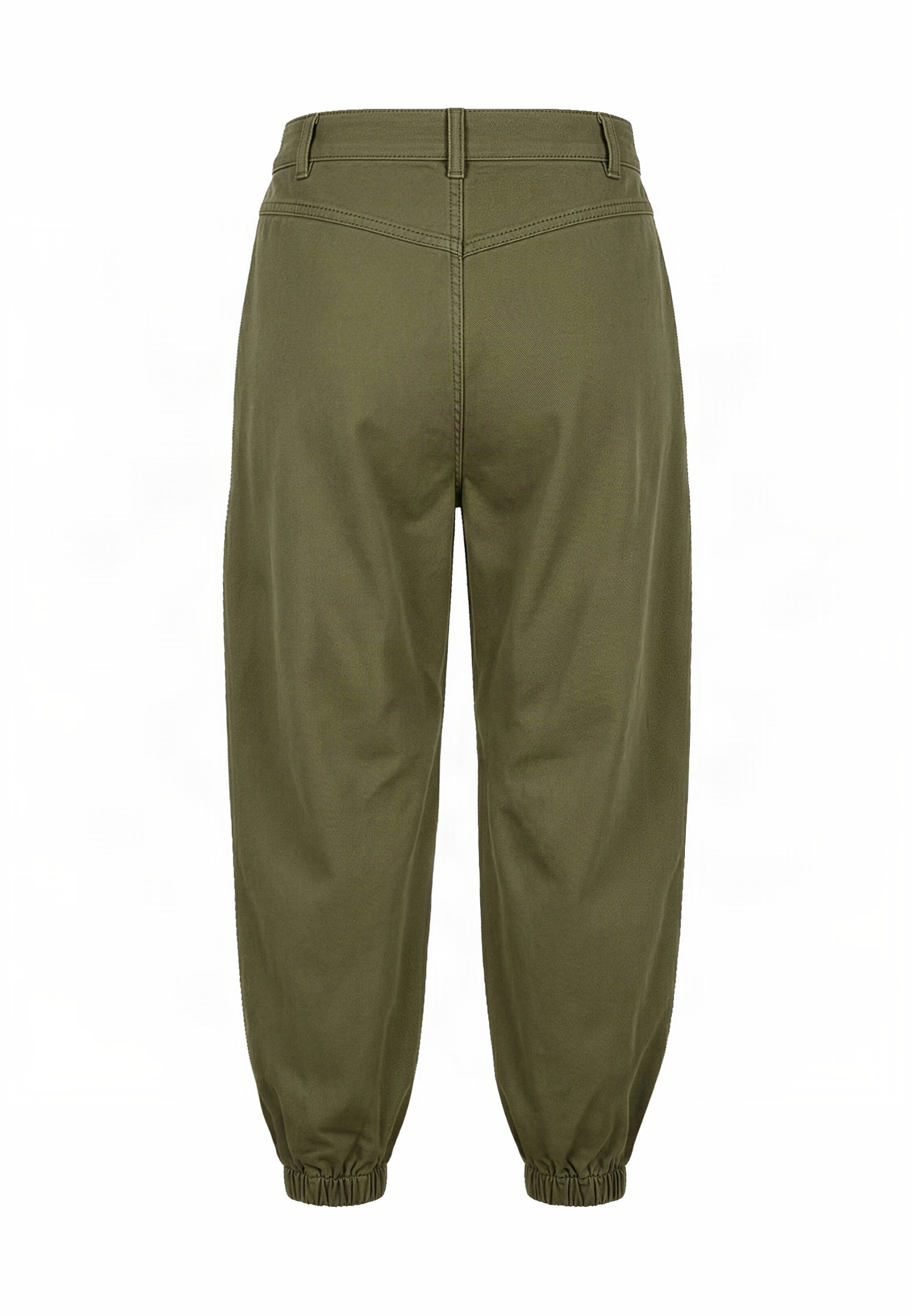 Urban Classics Tapered Cargo trousers in Green: back