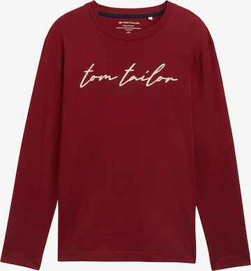 TOM TAILOR Tričko – červená: přední strana