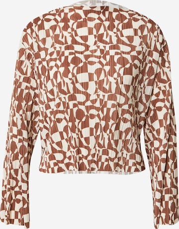 Monki Blouse in Bruin: voorkant