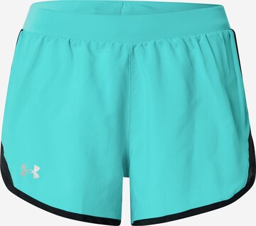 UNDER ARMOUR Workout Pants 'Fly By 2.0' in Green: front