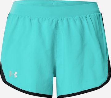 UNDER ARMOURSportske hlače 'Fly By 2.0' - zelena boja: prednji dio