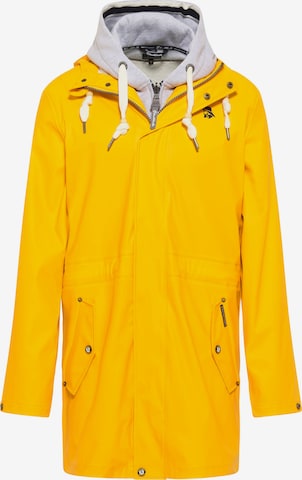 Parka mi-saison Schmuddelwedda en jaune : devant