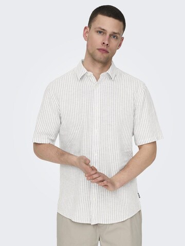 pilka Only & Sons Priglundantis modelis Marškiniai 'CAIDEN'