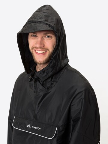 VAUDE Poncho 'Valdipino' in Schwarz