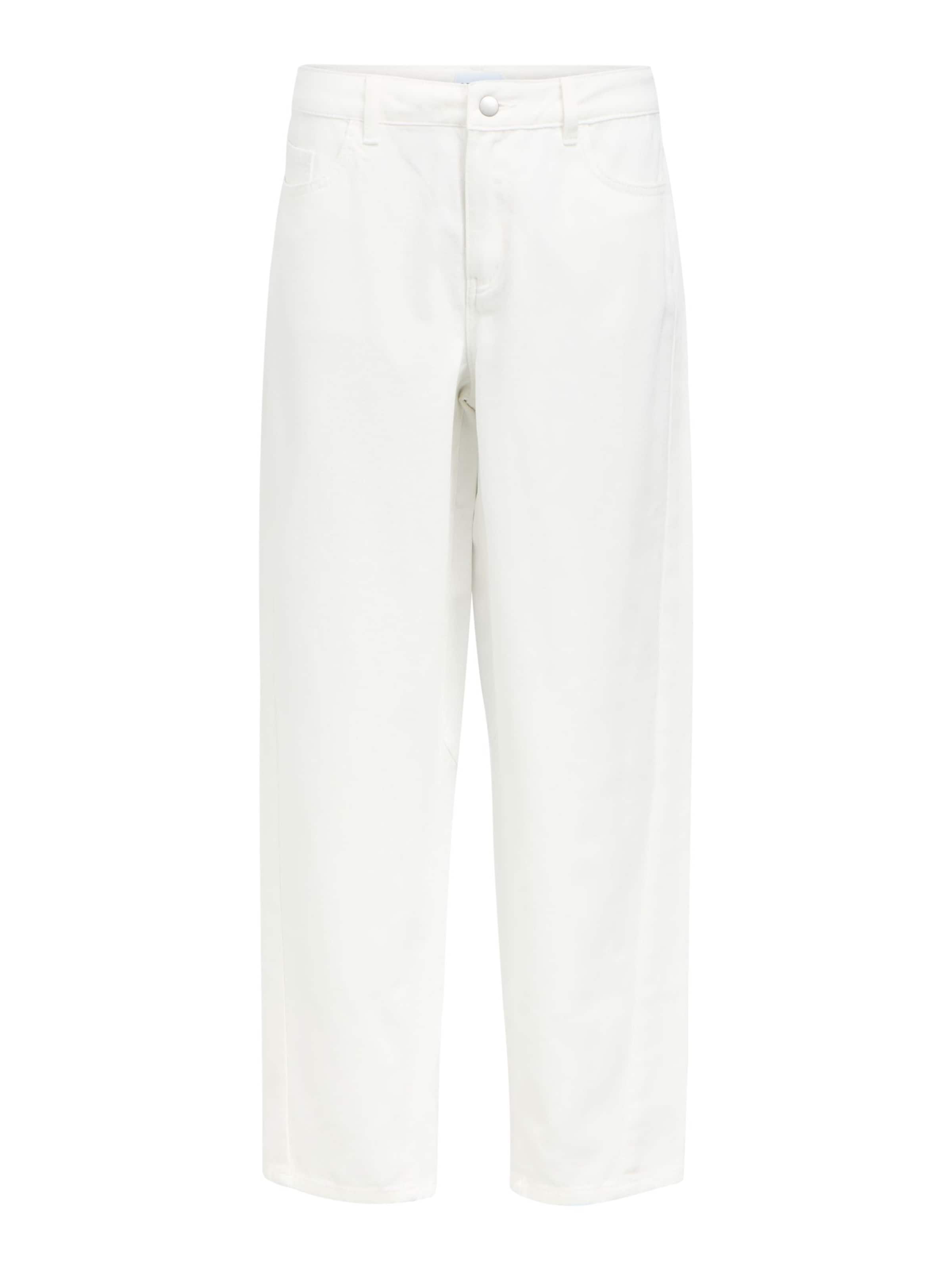 OBJECT Jean 'OBJMiu' en blanc denim, Vue avec produit