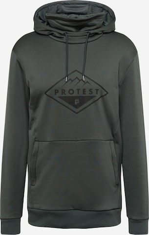 PROTEST Athletic Sweatshirt 'Issyk' in Green: front