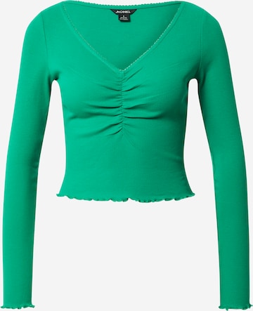 Monki Shirt in Groen: voorkant