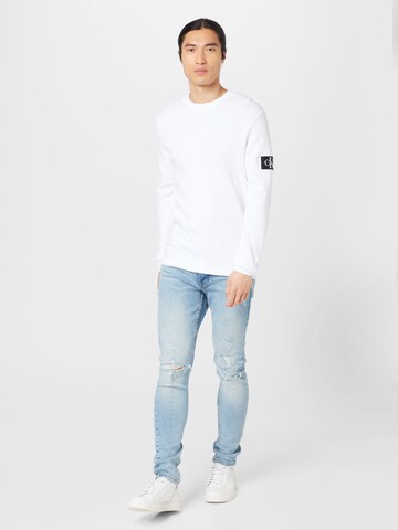 balts Calvin Klein Jeans T-Krekls