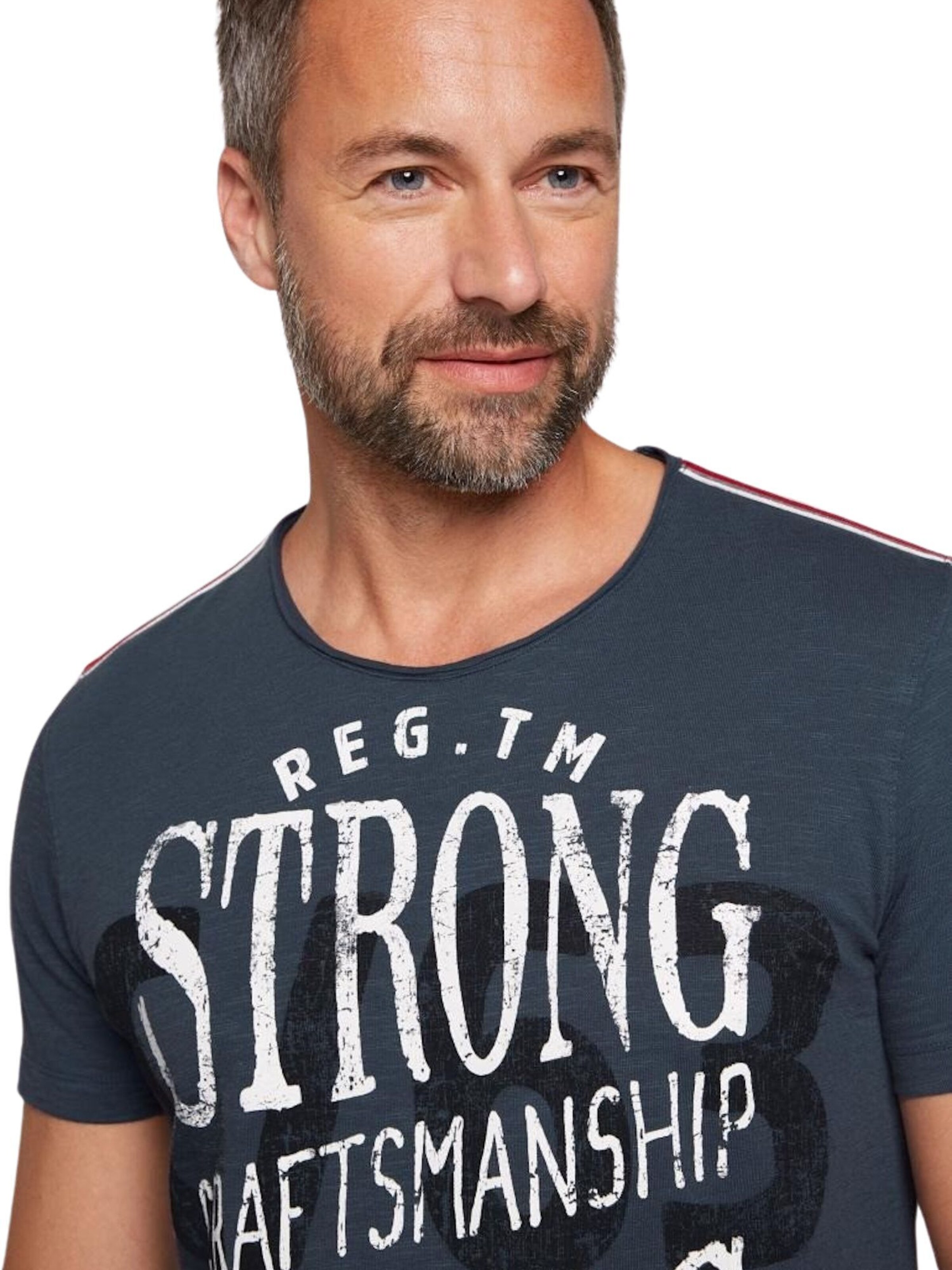 T-Shirt 'The Craftsmen' CAMP DAVID en bleu