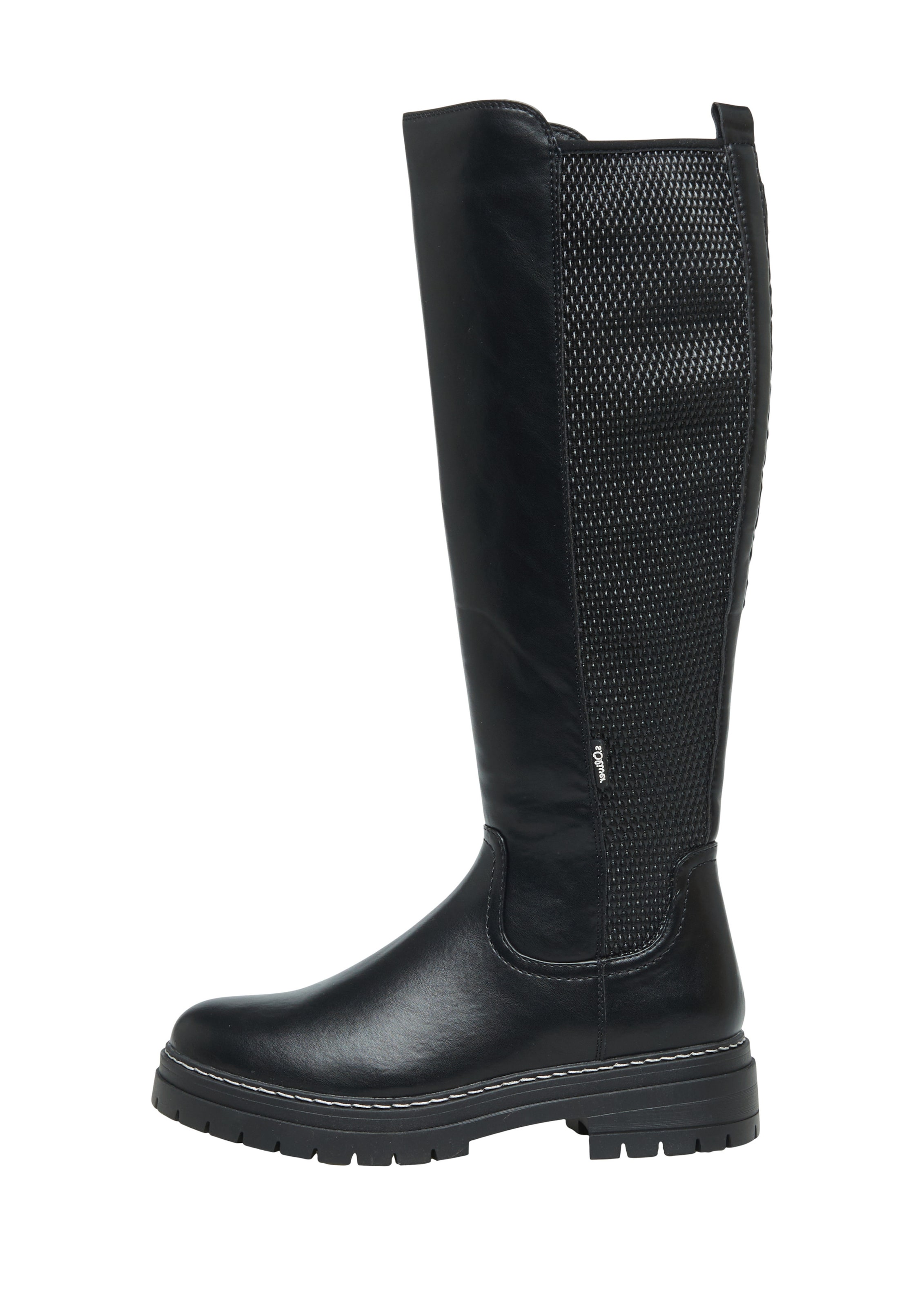 s.Oliver Boot in Black: front