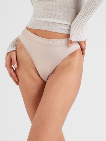 Tommy Hilfiger Underwear String in Beige: front
