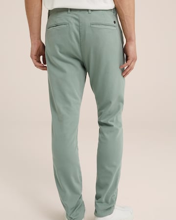 WE Fashion Slimfit Chino kalhoty – zelená