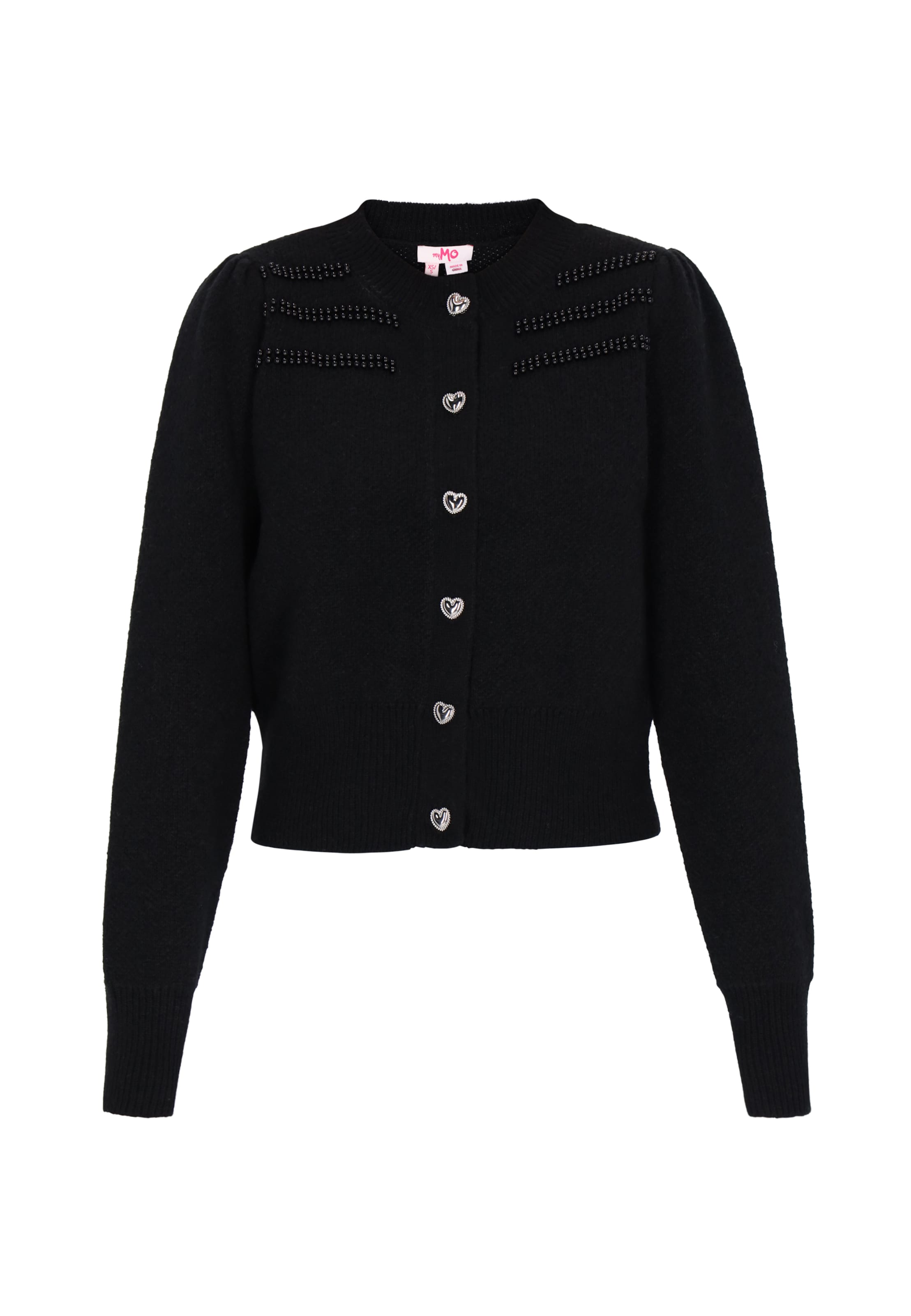 MYMO Kardigan – černá: přední strana