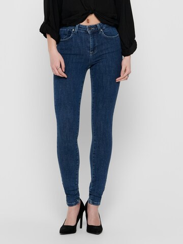 Skinny Jean 'Power' ONLY en bleu : devant