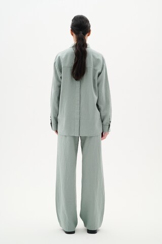 InWear Wide Leg Housut 'Sannie' värissä vihreä
