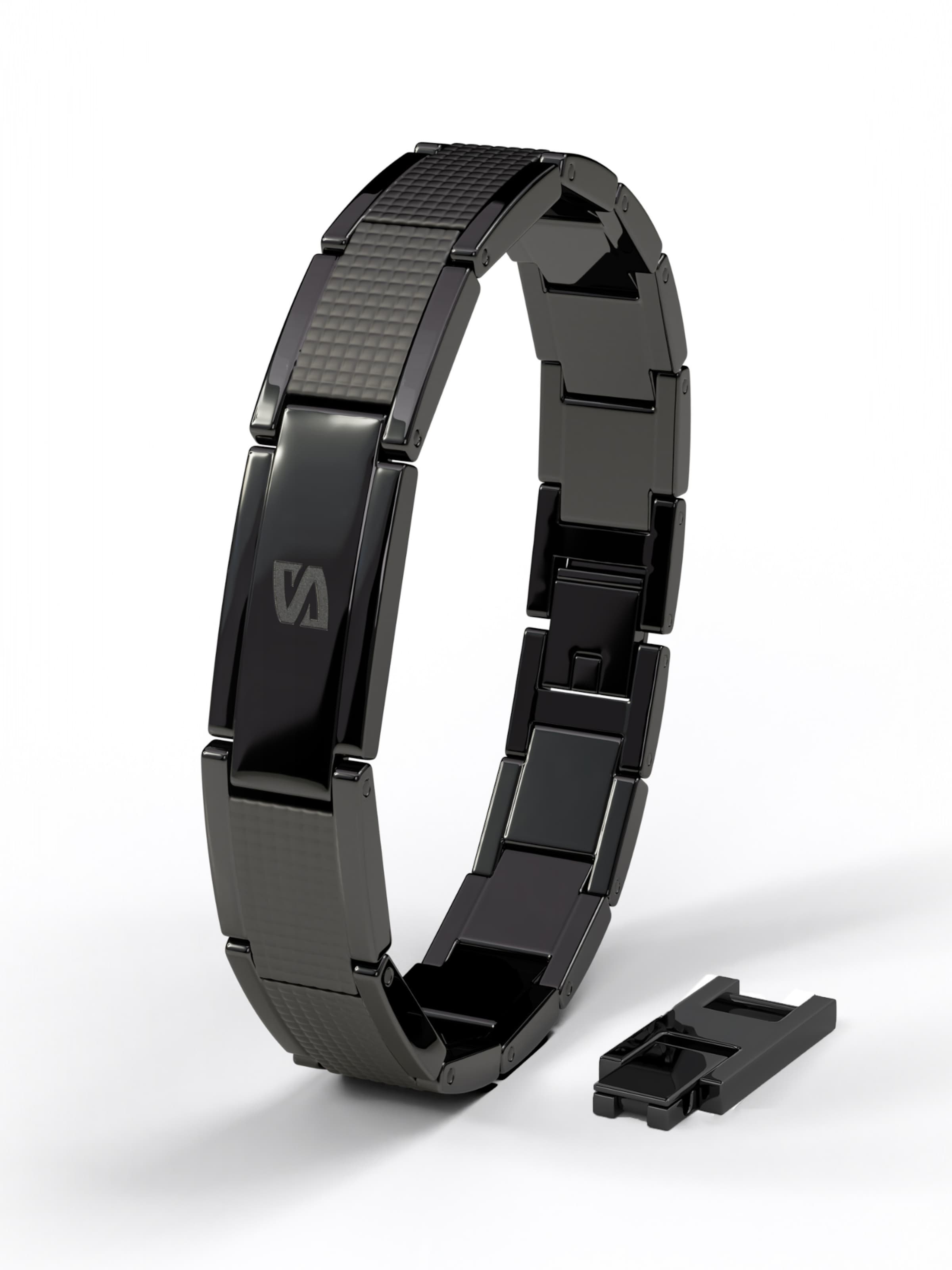 SERASAR Bracelet 'Impact' in Black: front
