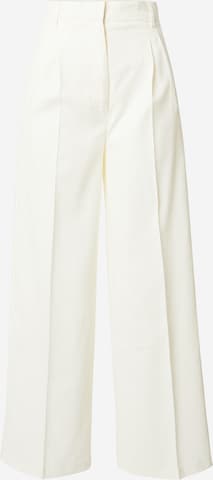 Dorothy Perkins Wide Leg Plissert bukse i hvit: forside