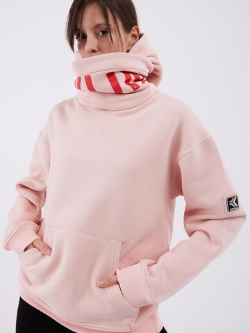 Koyumi Sweatshirt 'Unisex Oversize Hoodie – 3-Faden Stoff, innen angeraut , Break your Neck' in Pink