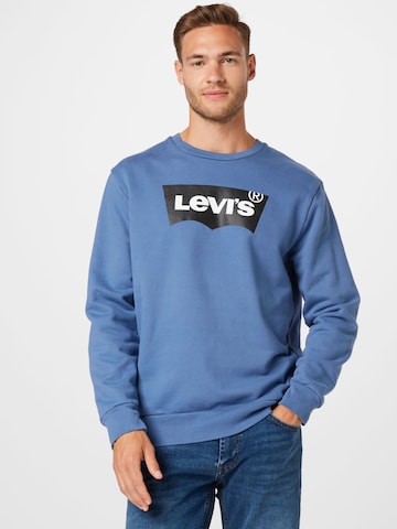 LEVI'S ®Sweater majica 'Standard Graphic Crew' - plava boja: prednji dio
