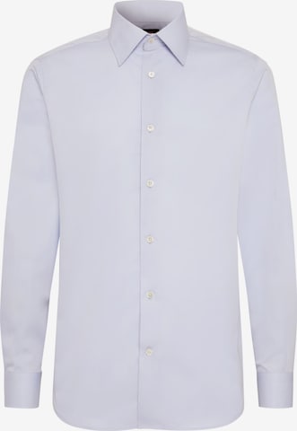 Coupe regular Chemise business Boggi Milano en bleu : devant