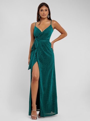 Robe GODDIVA en vert : devant