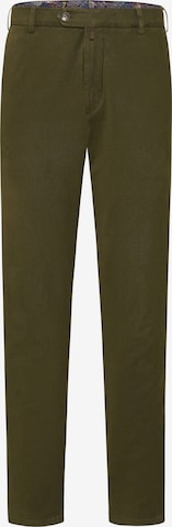 MEYER Regular Chino in Groen: voorkant