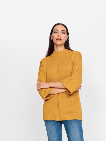 Pull-over heine en jaune : devant