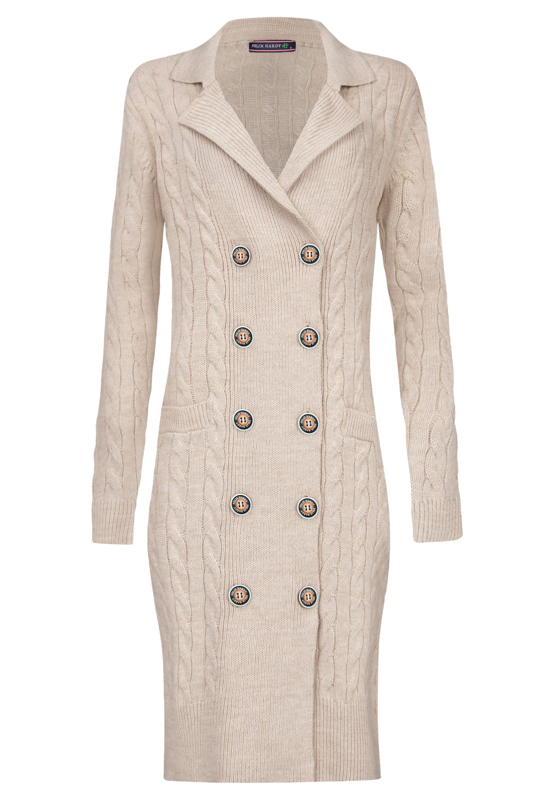 Felix Hardy Úpletové šaty – béžová: přední strana