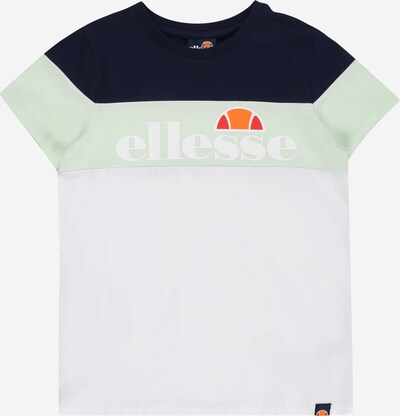 ELLESSE Tričko - tmavomodrá / pastelovo zelená / oranžová / biela, Produkt