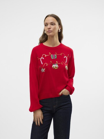 VERO MODA Pullover i rød: forside