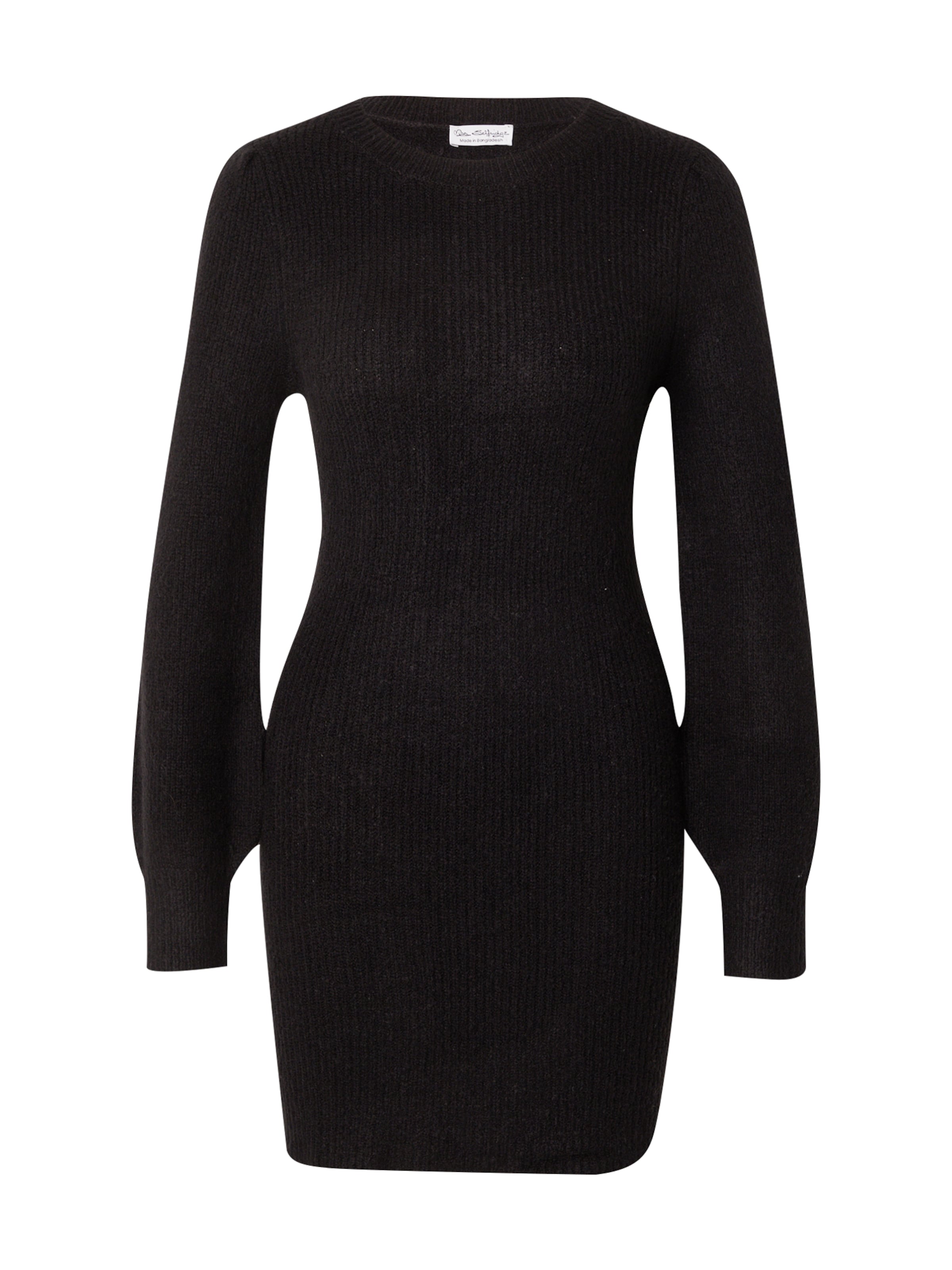 Miss Selfridge Knit dress in Black: front